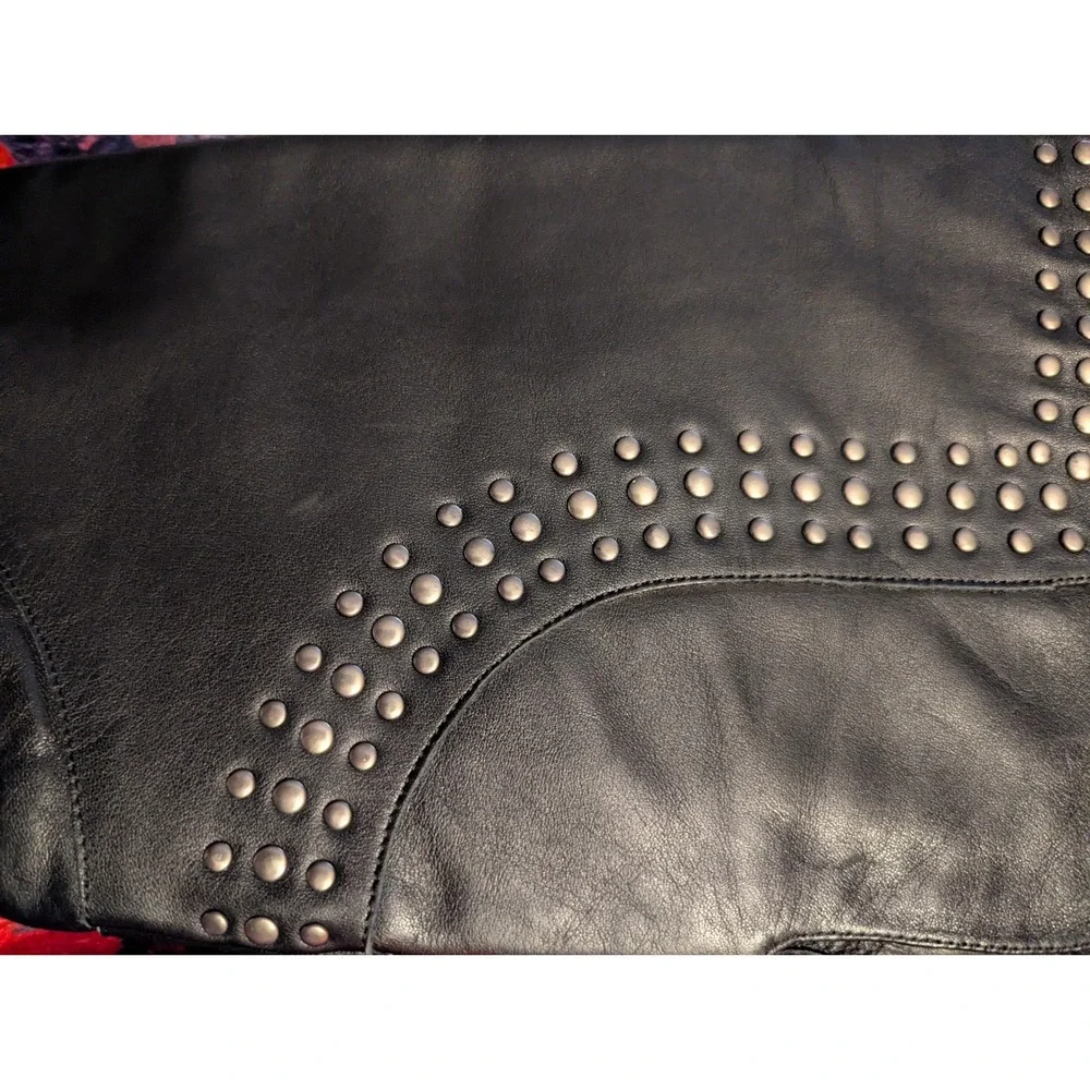 Matisse Thunder Road Black Leather Studded Over the Knee‎ Boots 6.5